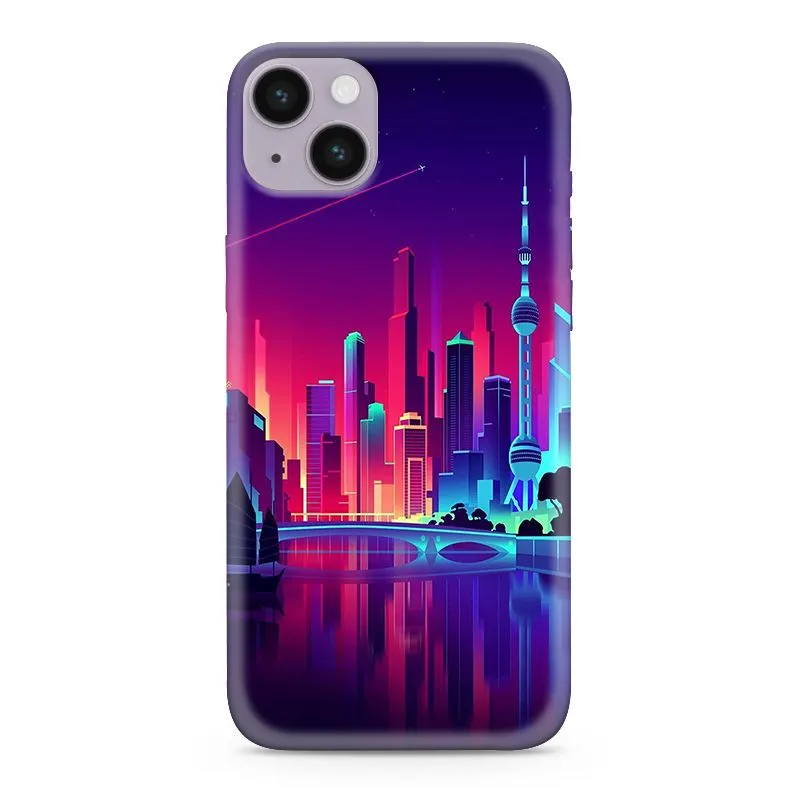 Maska Ultra tanki Print Neon Wave za iPhone 14 Plus