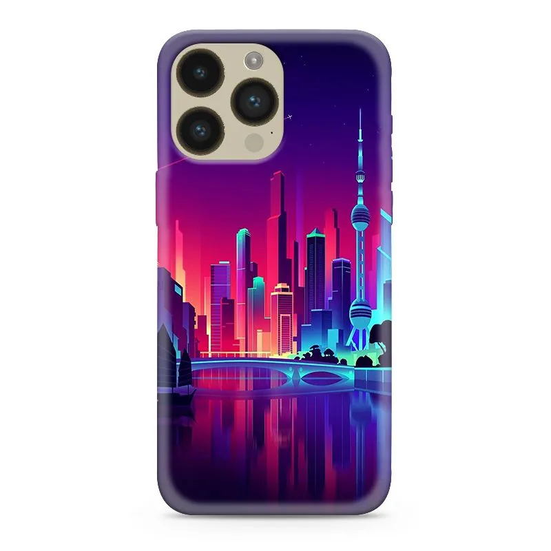 Maska Ultra tanki Print Neon Wave za iPhone 14 Pro Max