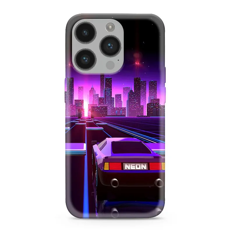 Maska Ultra tanki Print Neon Wave za iPhone 14 Pro