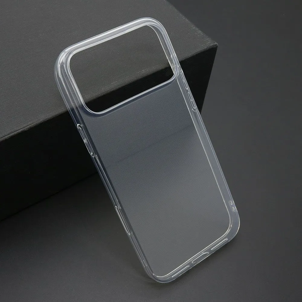 Maska ULTRA TANKI PROTECT silikon za iPhone 17 Pro Max/ providna (bela)