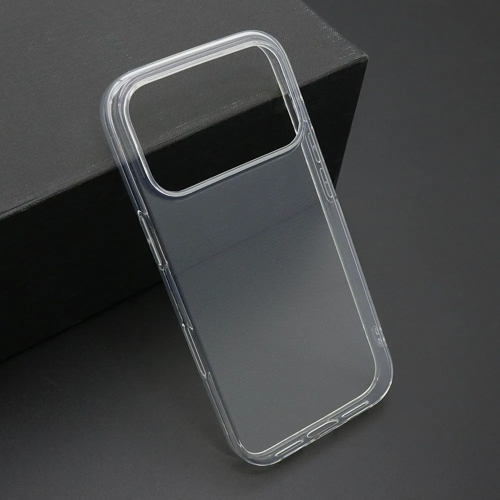 Maska ULTRA TANKI PROTECT silikon za iPhone 17 Pro/ providna (bela)