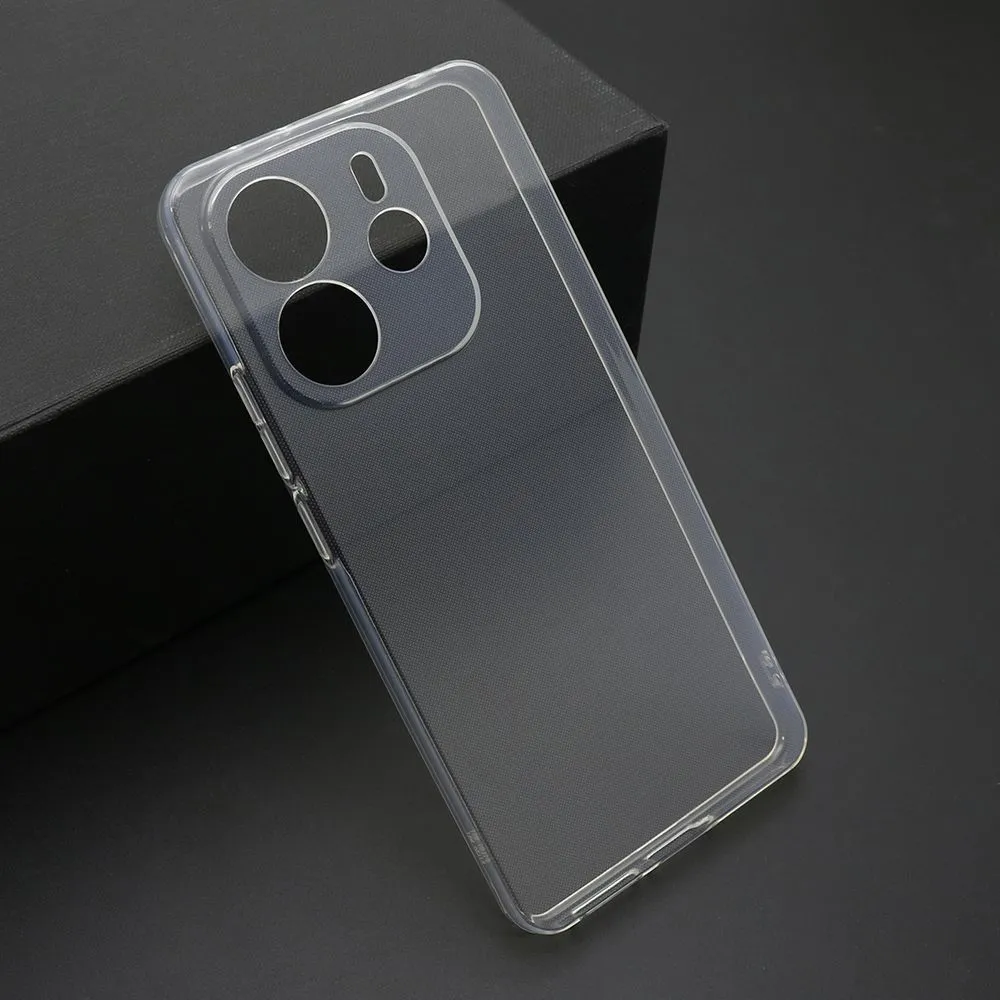 Maska ULTRA TANKI PROTECT silikon za Xiaomi Redmi Note 14 4G/ providna (bela)