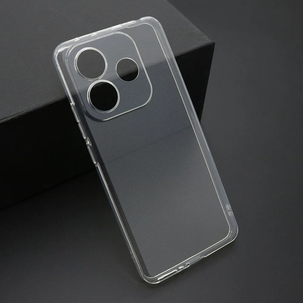 Maska ULTRA TANKI PROTECT silikon za Xiaomi Redmi Note 14 5G/ providna (bela)