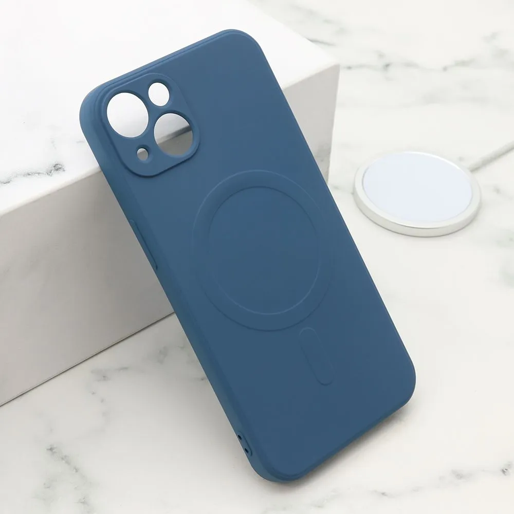 Maska VELVET TOUCH MagSafe za iPhone 13/ plava