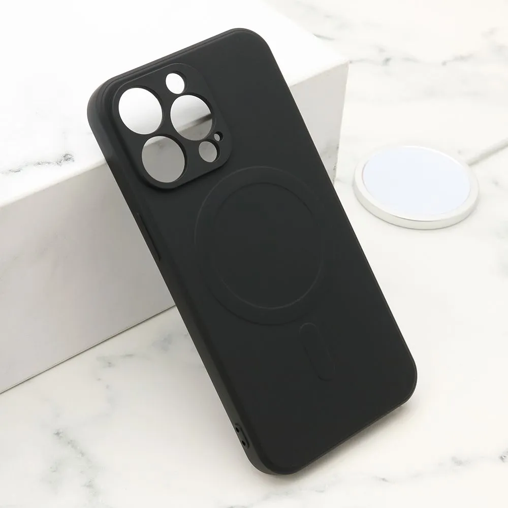 Maska VELVET TOUCH MagSafe za iPhone 13 Pro/ crna