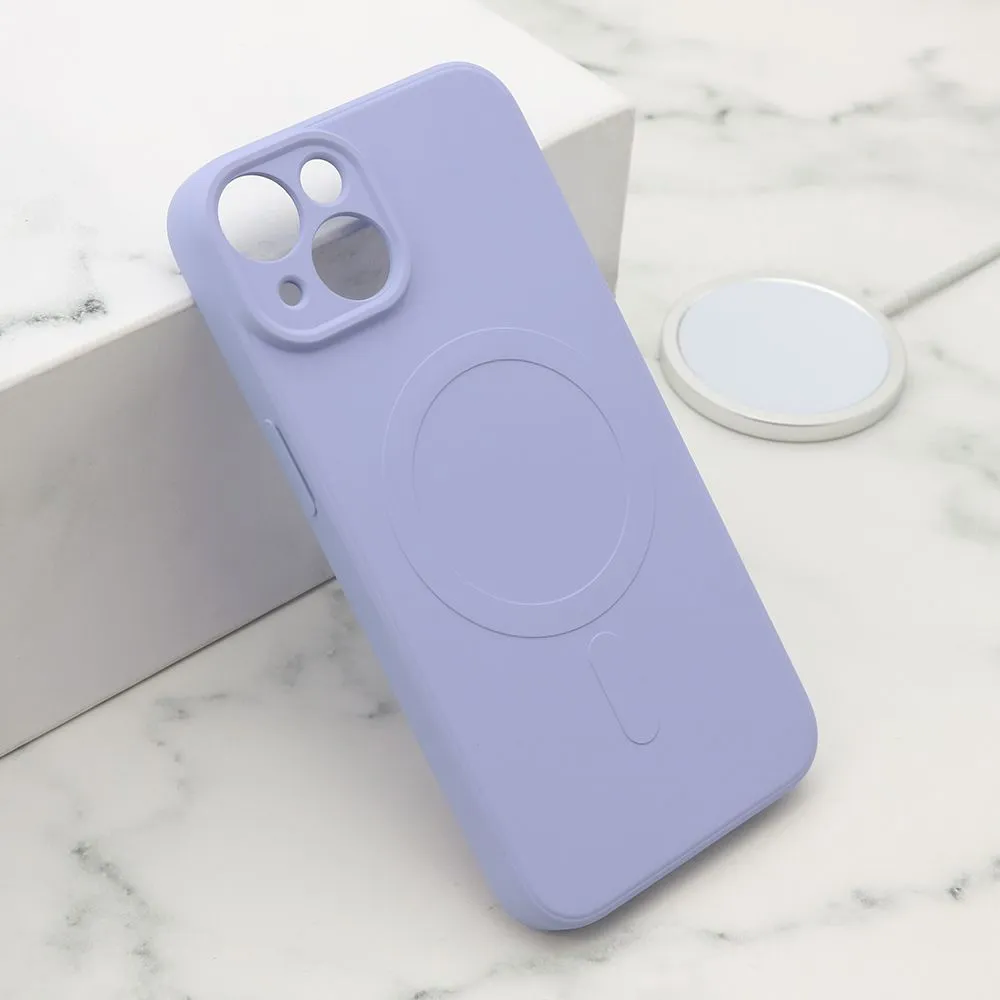 Maska VELVET TOUCH MagSafe za iPhone 14/ ljubičasta