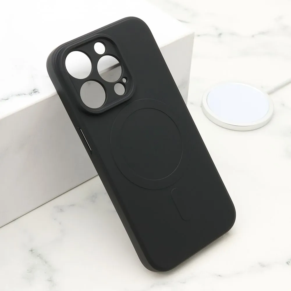 Maska VELVET TOUCH MagSafe za iPhone 14 Pro/ crna