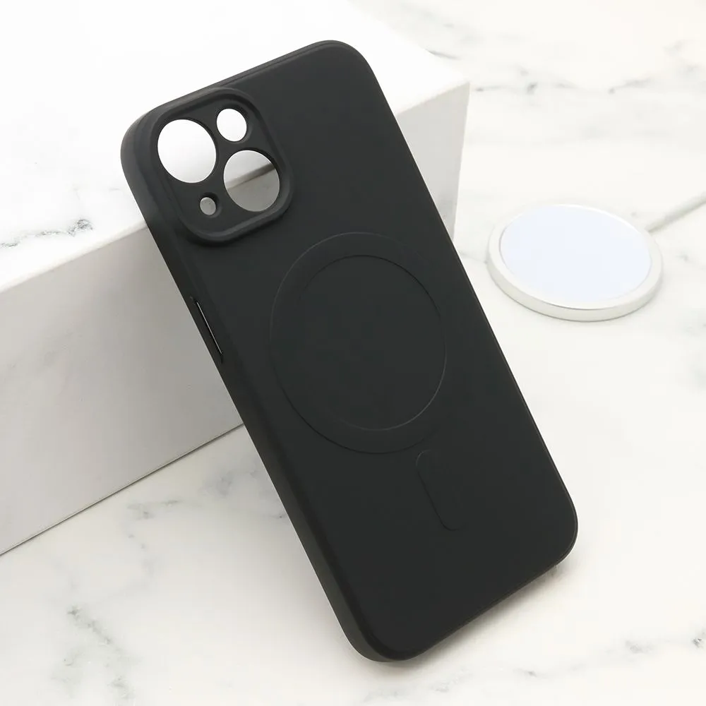 Maska VELVET TOUCH MagSafe za iPhone 15/ crna