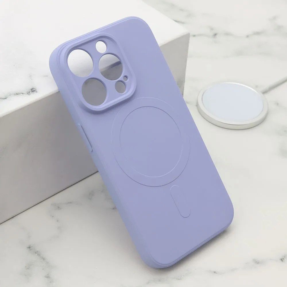 Maska VELVET TOUCH MagSafe za iPhone 15 Pro/ ljubičasta