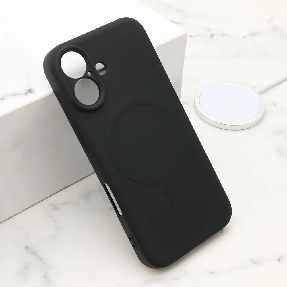 Maska VELVET TOUCH MagSafe za iPhone 16/ crna