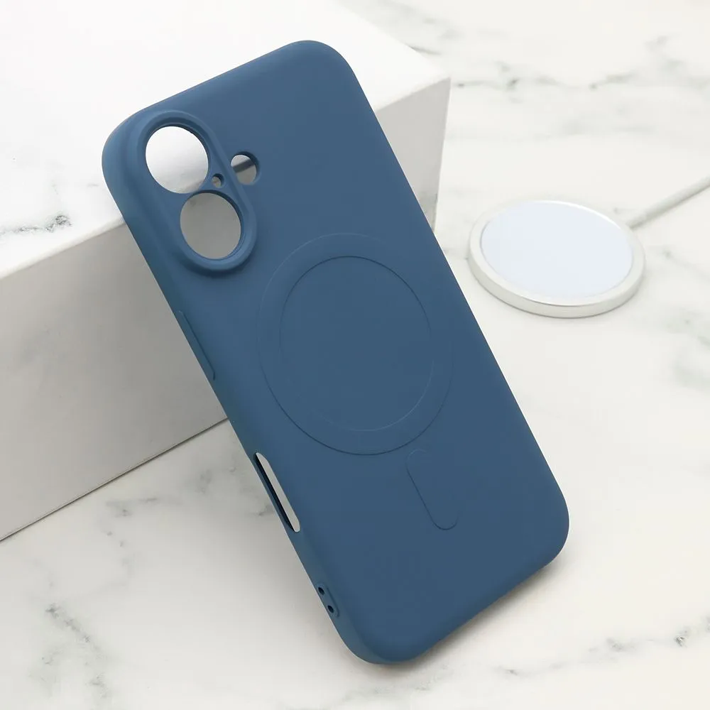 Maska VELVET TOUCH MagSafe za iPhone 16/ plava