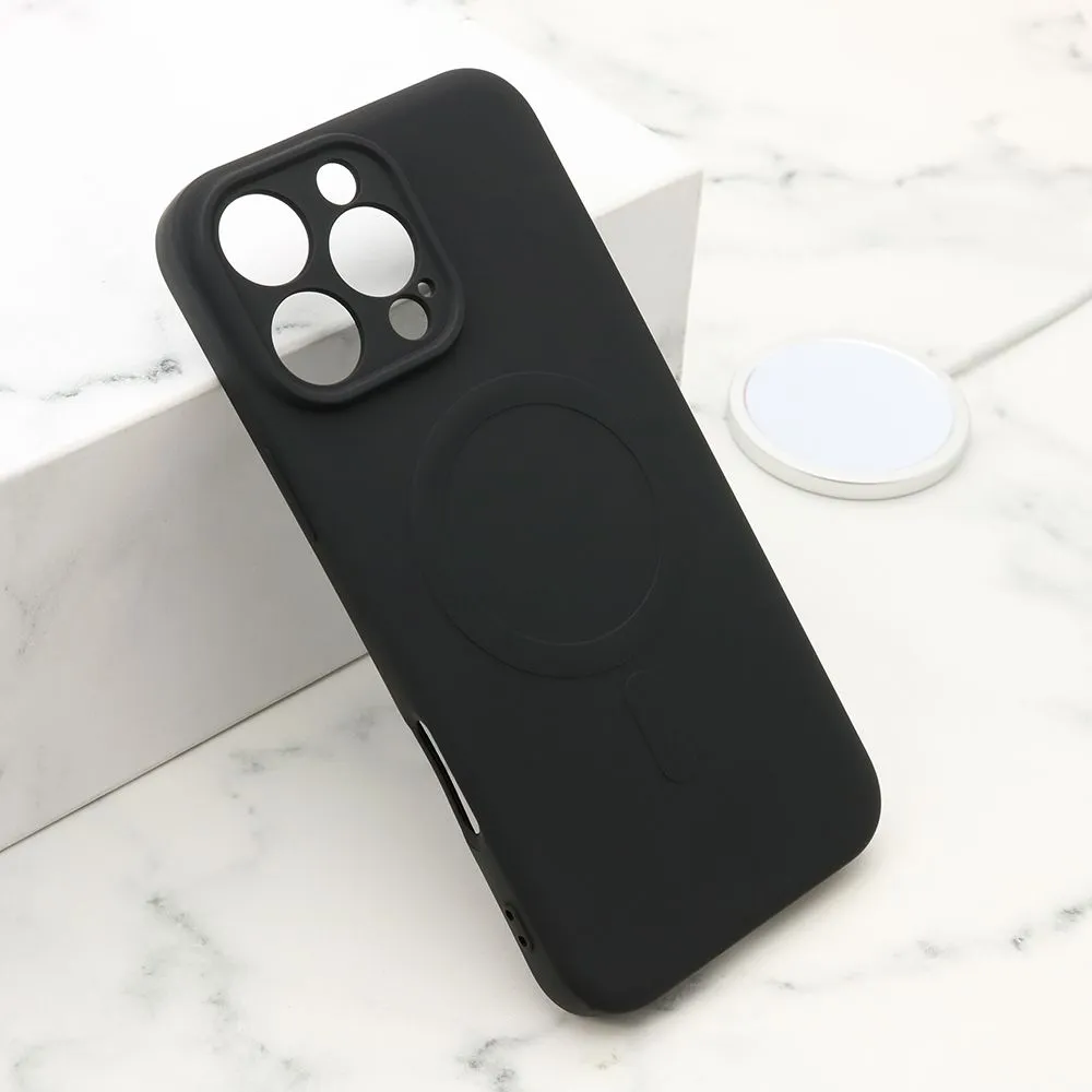 Maska VELVET TOUCH MagSafe za iPhone 16 Pro Max/ crna