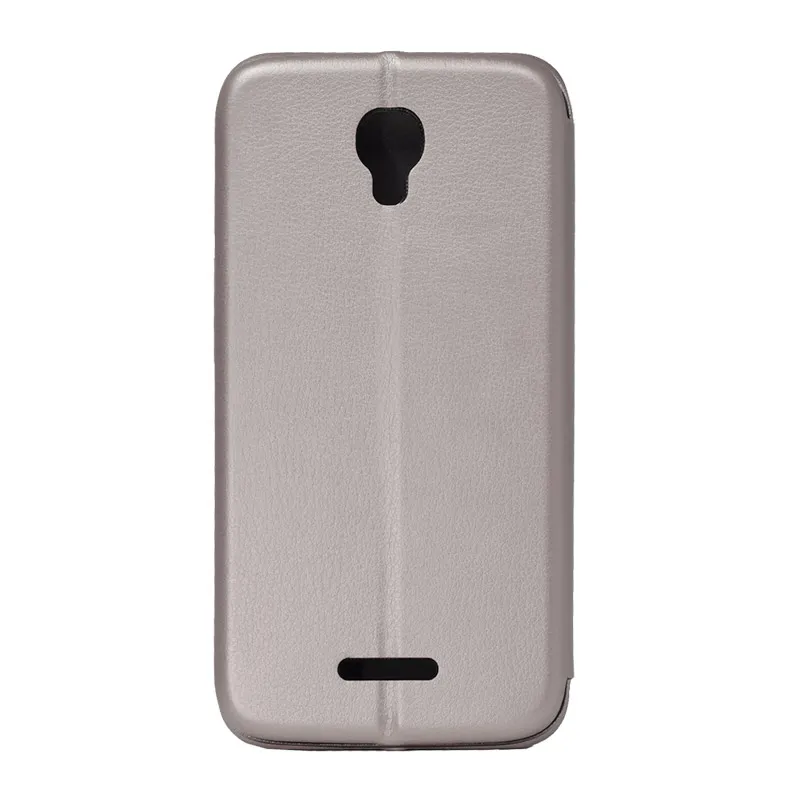 Maska za Alcatel Pixi 4 (5 in)/ 5010 srebrna na preklop Teracell Flip Premium
