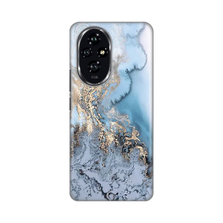 Maska za Honor 200 Blue Gold Marble Silikonska Print