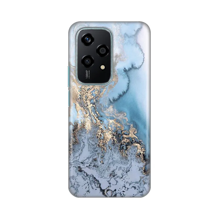 Maska za Honor 200 Lite Blue Gold Marble Silikonska Print