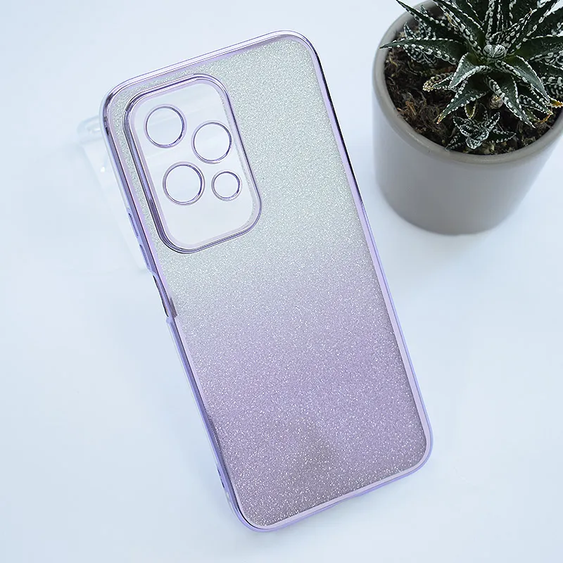 Maska za Honor 200 Lite Shiny Frame ljubičasta