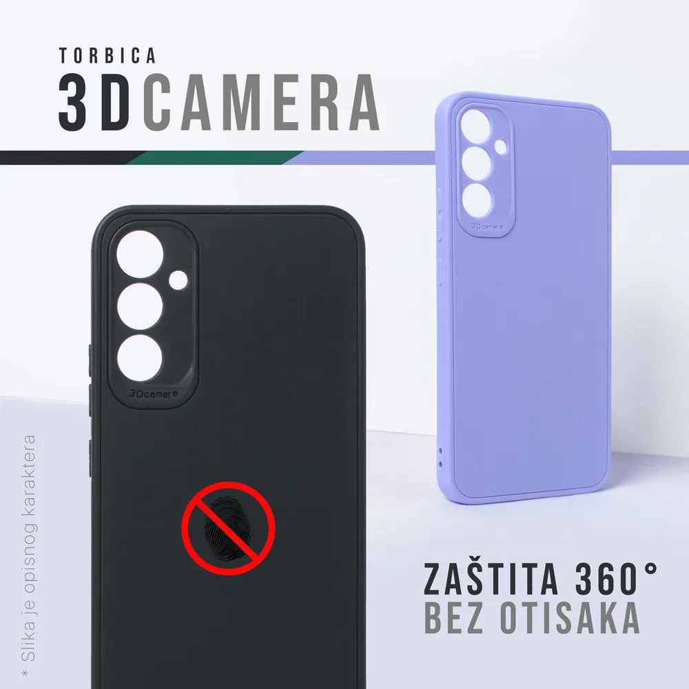 Maska za Honor 200 Smart/Honor X7c 3D Camera crna