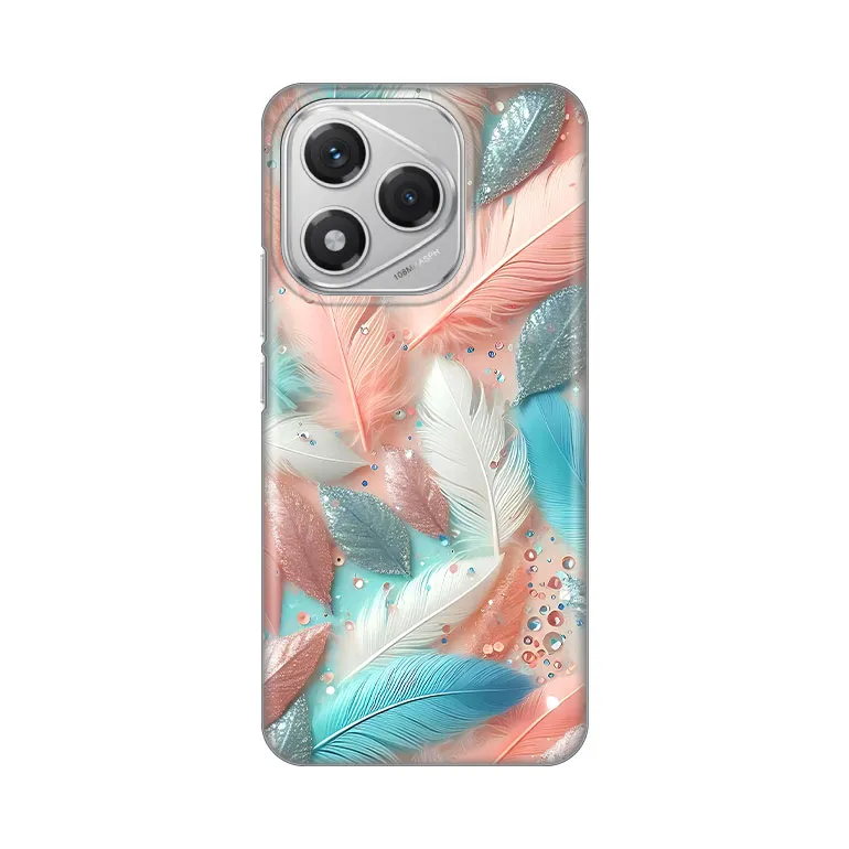 Maska za Honor 400 Lite Pastel Feathers Silikonska Print