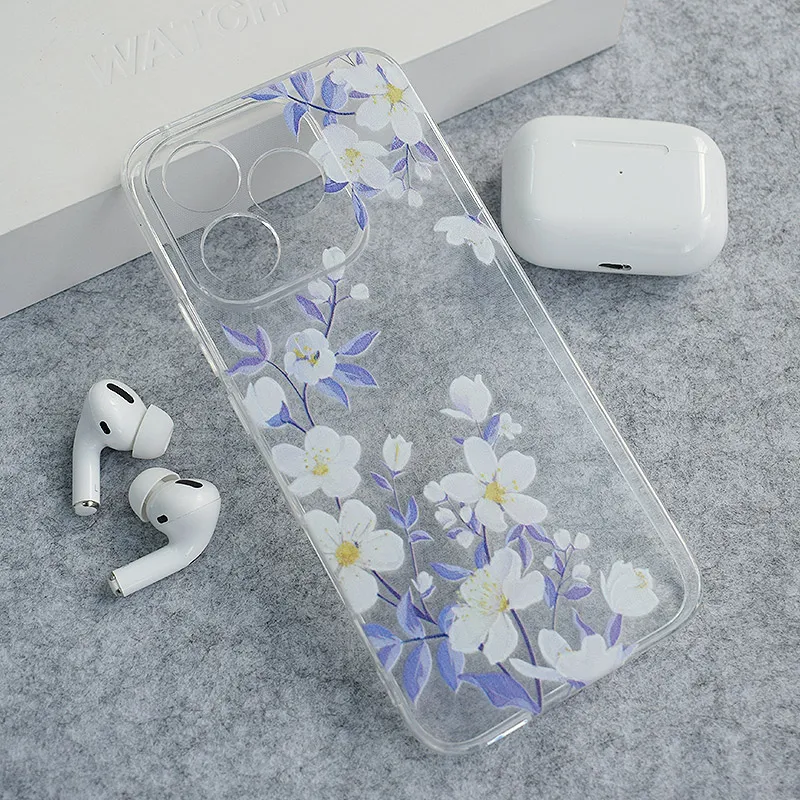 Maska za Honor 400 Lite White Blossom Nanobit Print