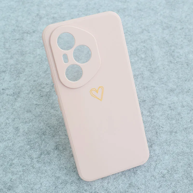 Maska za Honor 400 Pro Golden Heartbeat roze
