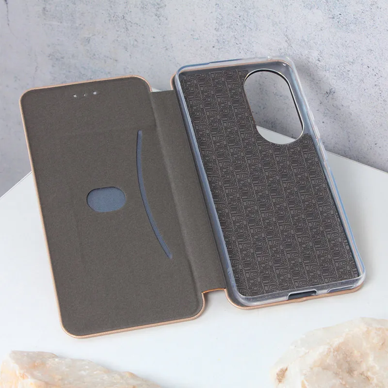 Maska za Honor 90 na preklop Teracell Flip Premium zlatna
