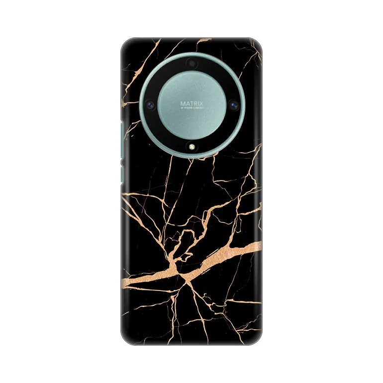 Maska za Honor Magic 5 Lite All Black Silikonska Print