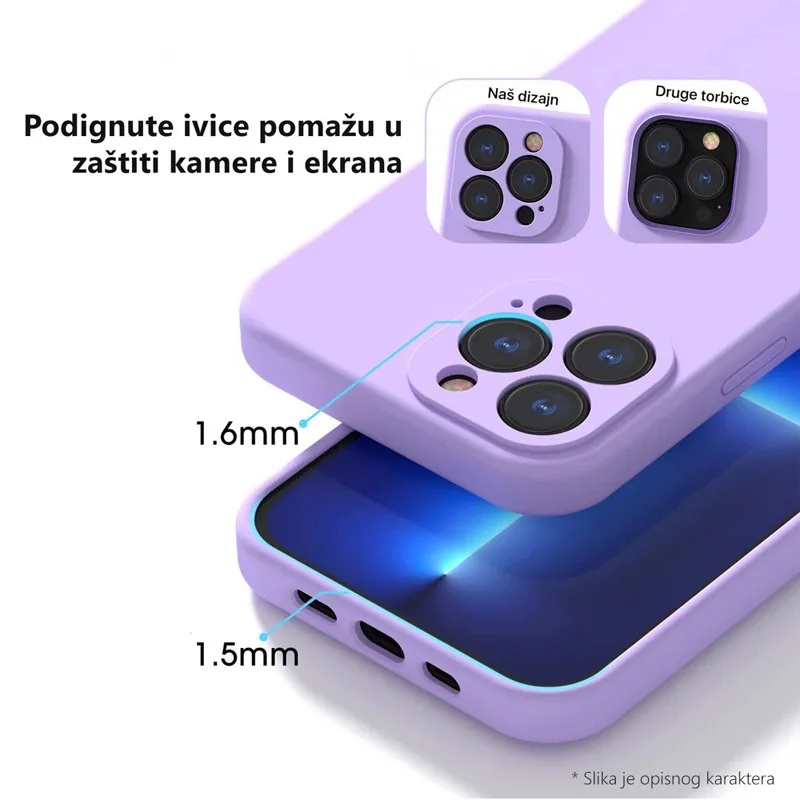 Maska za Honor Magic 5 Lite Soft Velvet tamno plava/