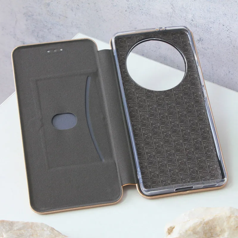 Maska za Honor Magic 5 Lite/ X9a na preklop Teracell Flip Premium zlatna