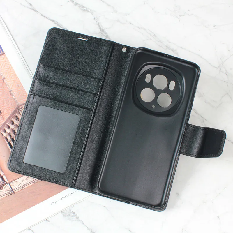 Maska za Honor Magic 6 Pro na preklop Hanman Mill crna
