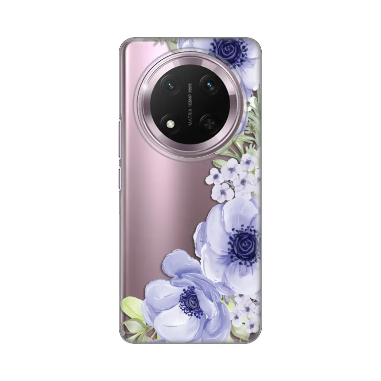 Maska za Honor Magic 7 Lite Blue Roses Silikonska Print Skin