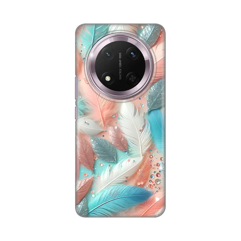 Maska za Honor Magic 7 Lite Pastel Feathers Silikonska Print