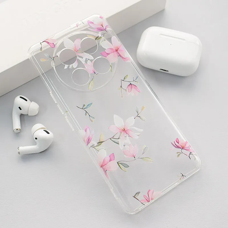 Maska za Honor Magic 7 Lite/ X9c 5G Nanobit Print Pink Mangolia Flowers