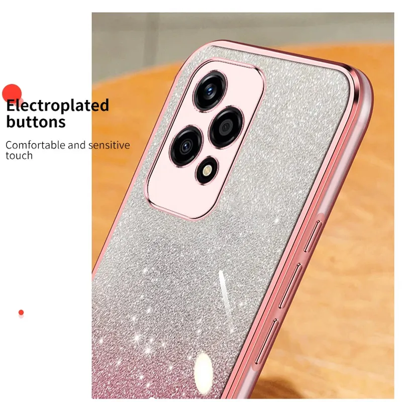 Maska za Honor Magic 7 Pro Shiny Frame ljubičasta