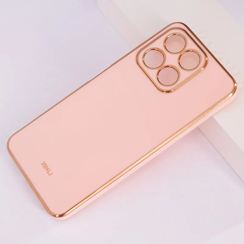 Maska za Honor X6a Fresh Electroplated pink