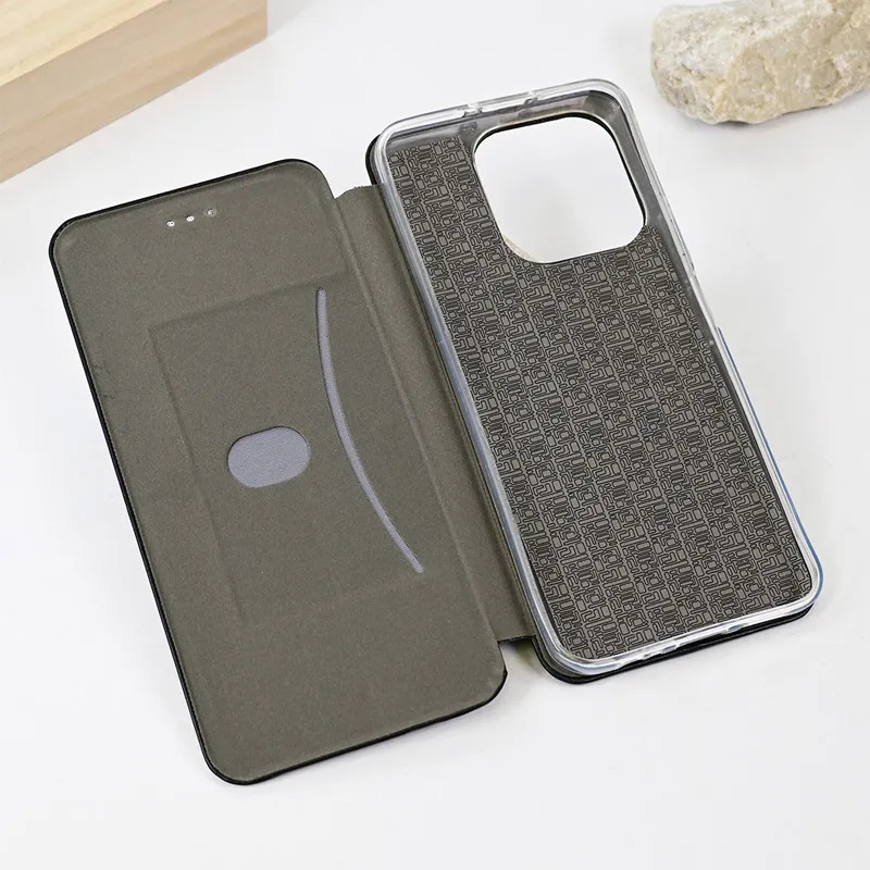 Maska za Honor X6b na preklop Teracell Flip Premium crna