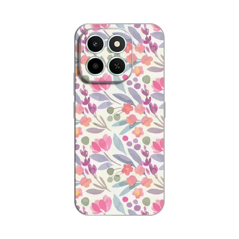 Maska za Honor X6c Silikonska Print Watercolor Flowers