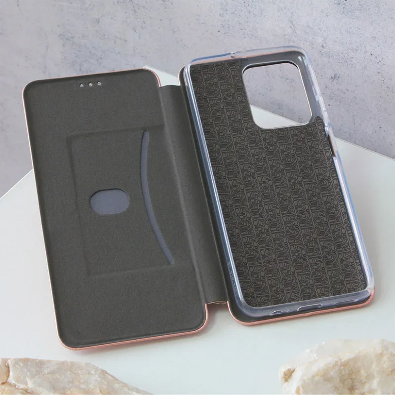 Maska za Honor X7a na preklop Teracell Flip Premium roze zlatna