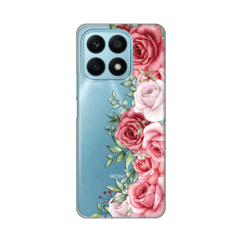 Maska za Honor X8a Wild Roses Silikonska Print Skin
