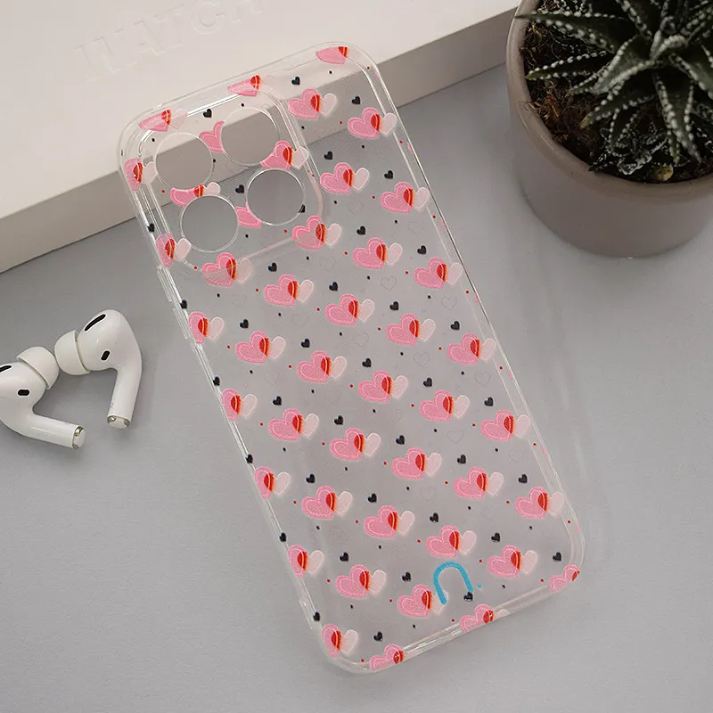 Maska za Honor X8b Hearts Nanobit Print
