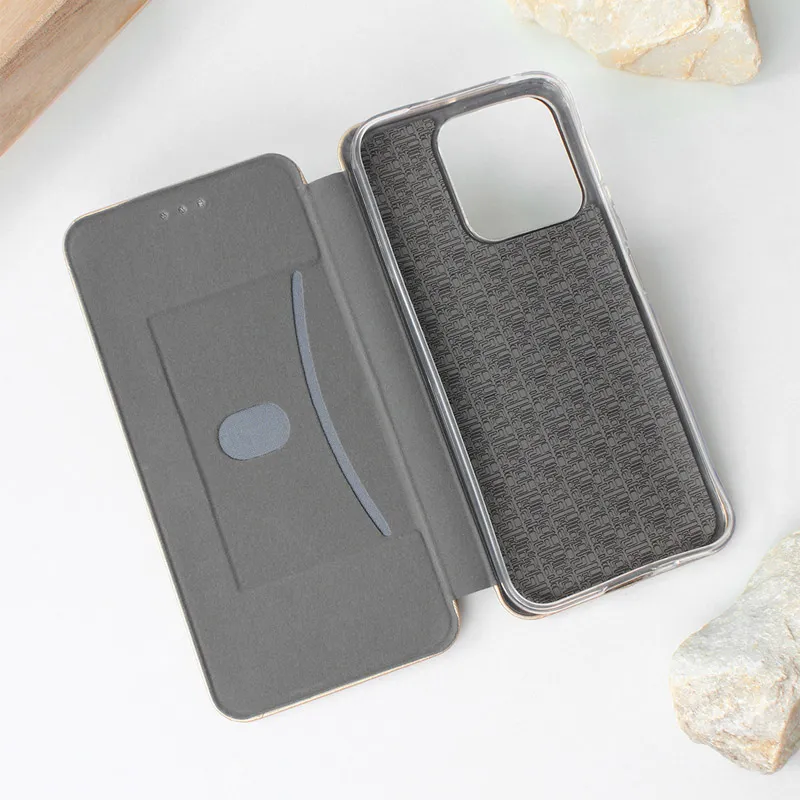 Maska za Honor X8b na preklop Teracell Flip Premium zlatna