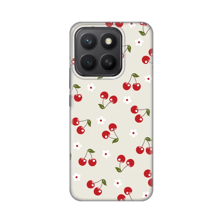 Maska za Honor X8c Cherry and Flowers Silikonska Print