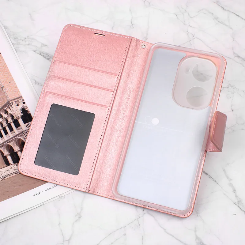 Maska za Huawei Nova 11 SE/ 12 SE na preklop Hanman Mill roze
