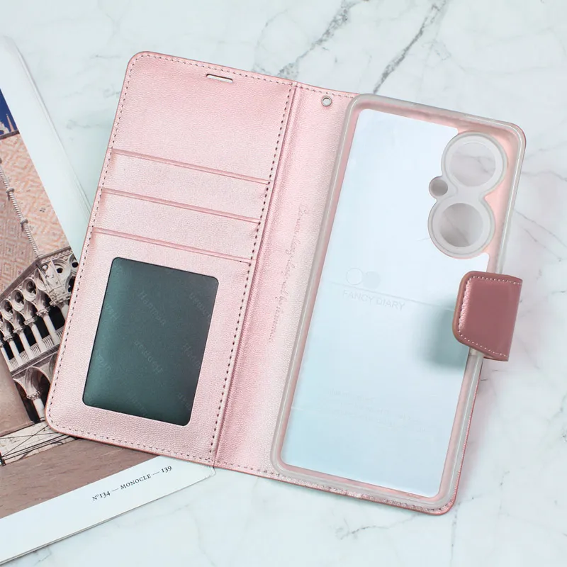 Maska za Huawei Nova 11i na preklop Hanman Mill roze