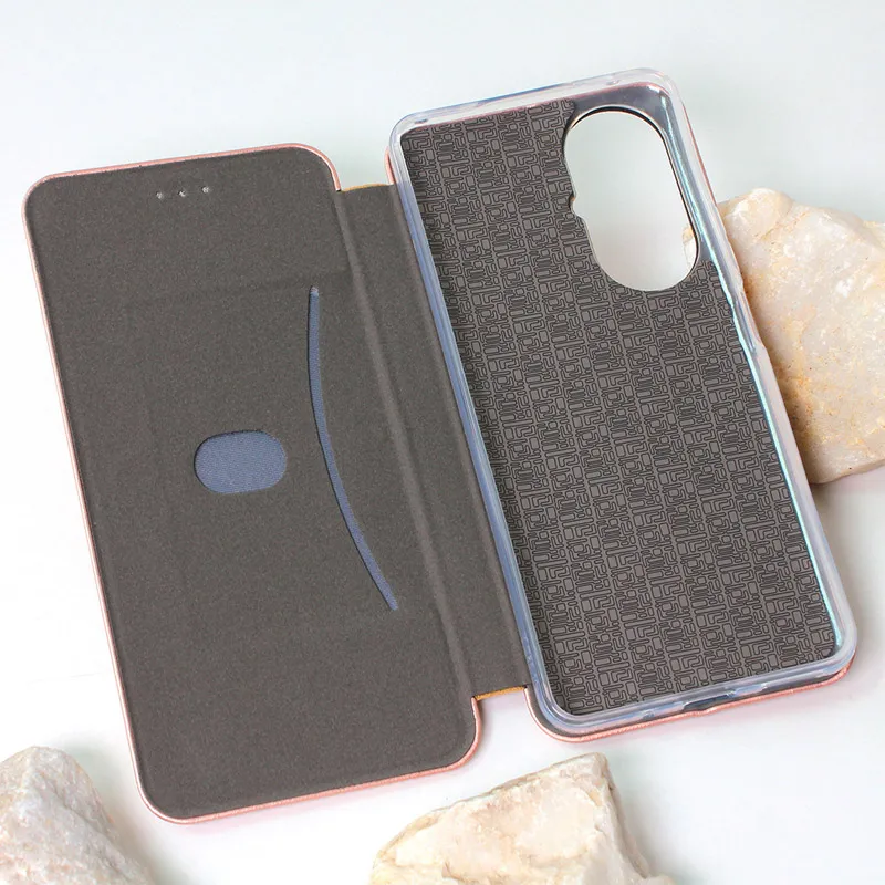 Maska za Huawei Nova 11i na preklop Teracell Flip Premium roze zlatna