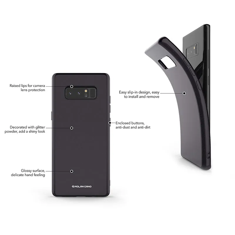 Maska za Huawei P Smart 2021 Flash Powder crna