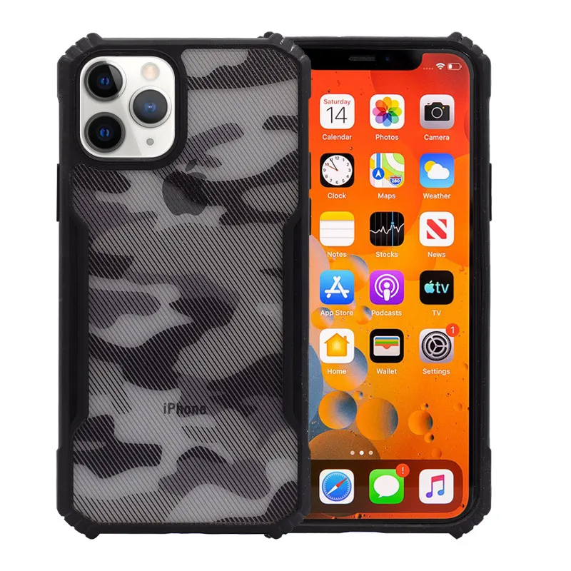 Maska za Huawei P40 Lite E/ Y7p Camouflage crna