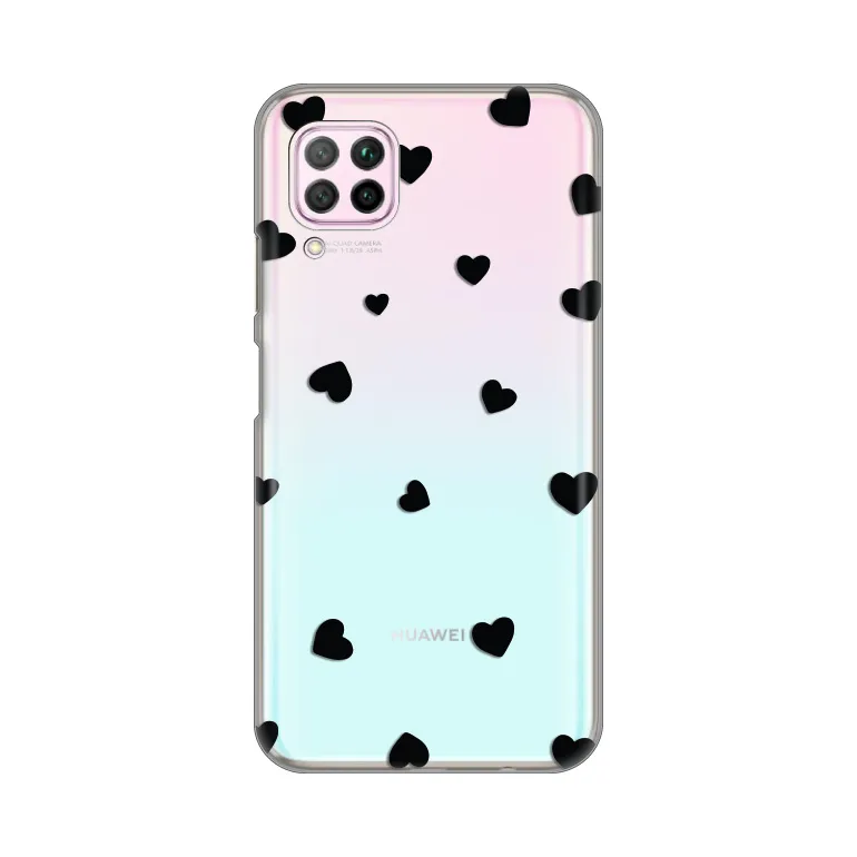 Maska za Huawei P40 Lite/Nova 6 SE Hearts Silikonska Print Skin