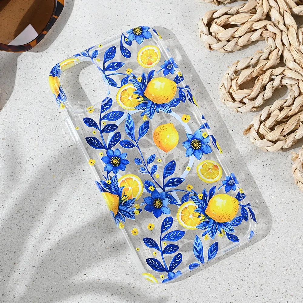 Maska za iPhone 11 6.1 Mediteran Lemon Print Magsafe