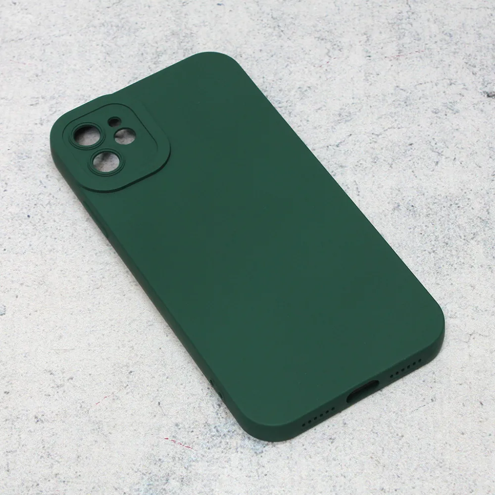 Maska za iPhone 11 6.1 Silikon Pro Camera tamno zelena
