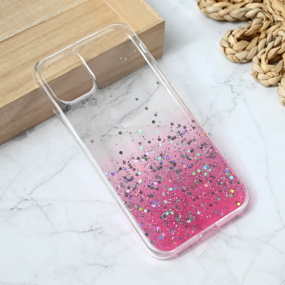 Maska za iPhone 11 6.1 Silikonska Glitter roze